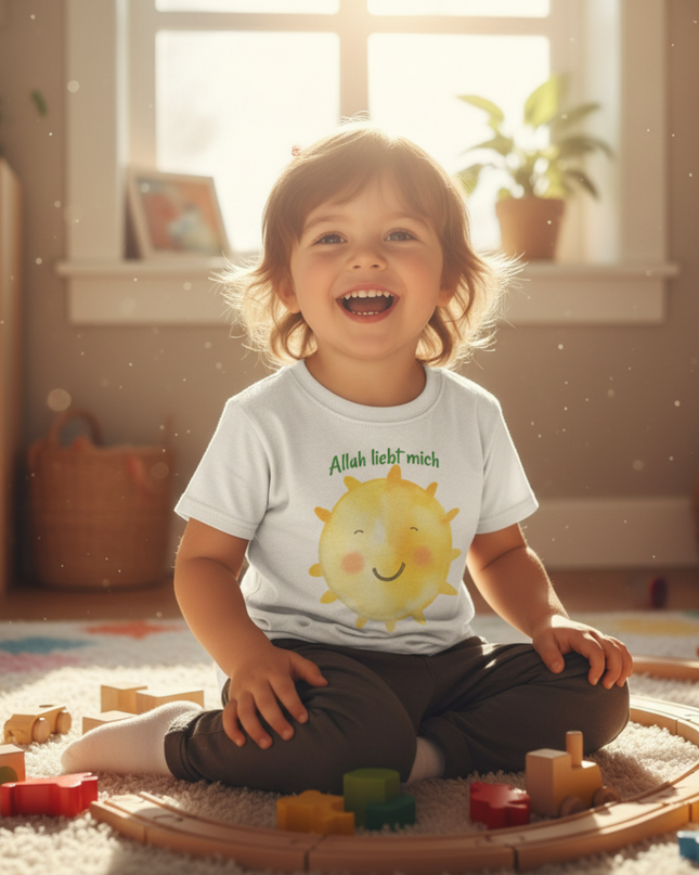 Allah liebt mich – Kinder T-Shirt