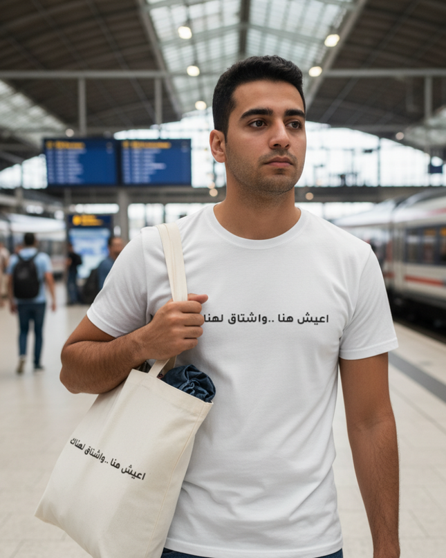 أعيش هنا… وأشتاق هناك